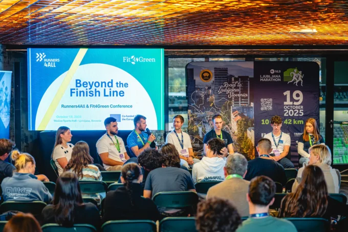 Beyond the finish line conference youth panel photo by Žan Osim, source: www.ljubljanskimaraton.si