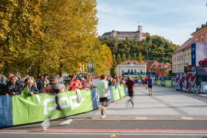 NLB Ljubljana Marathon 2025 finish Photo by Žan Osim, source: www.ljubljanskimaraton.si
