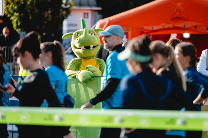NLB Ljubljana Marathon 2025 Ljubljana mascot Photo by Žan Osim, source: www.ljubljanskimaraton.si
