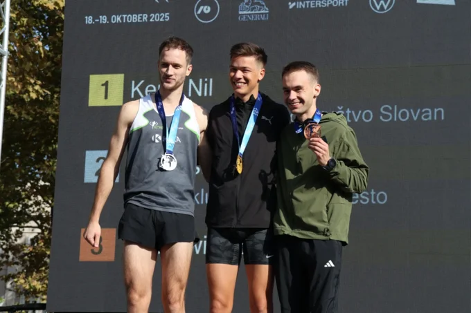 European Students Run medallists 21km men photo by Salvatore Sisca, source: www.eusa.eu