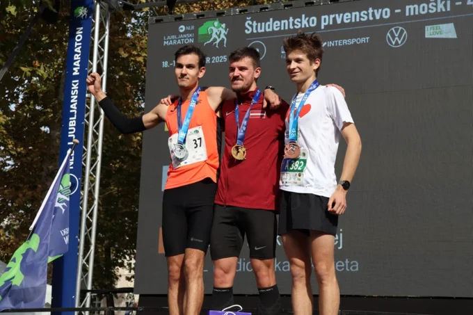 European Students Run medallists 42km men photo by Salvatore Sisca, source: www.eusa.eu